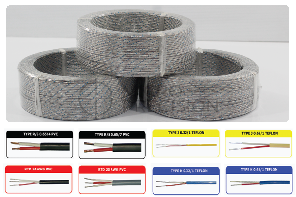 สายเทอร์โมคัปเปิ้ลและอาร์ทีดี  (Thermocouple RTD Extension Wires)